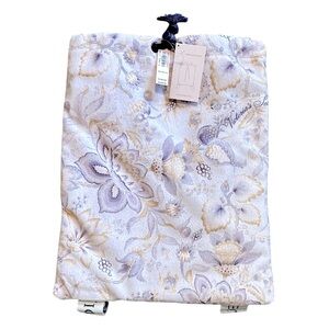 VICTORIA’S SECRET pink & lavender floral packable beach towel backpack NWT!